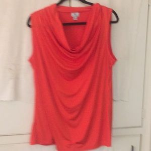 Drape sleeveless top